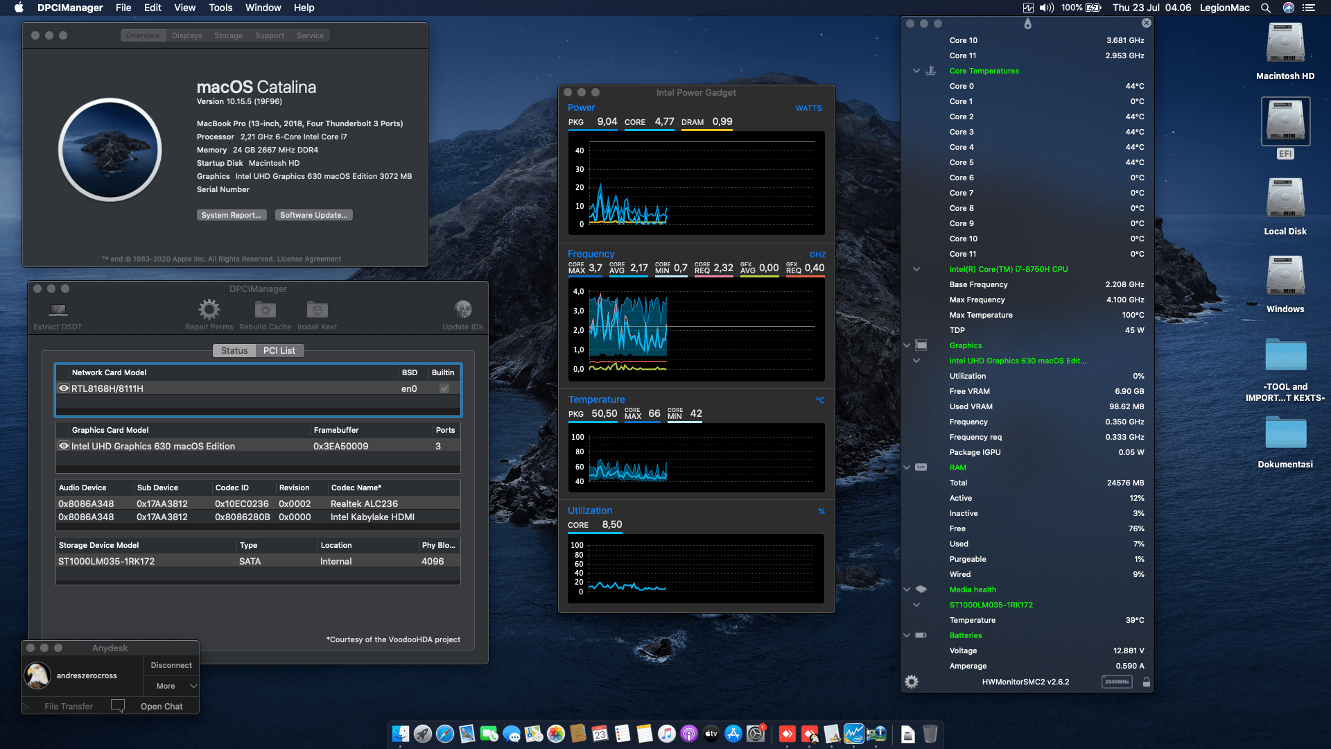 Lenovo Legion Y530 15ICH [CoffeeLake   Intel UHD 630 + I2C] 1